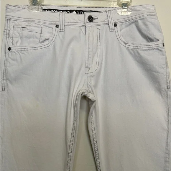 Buffalo David Bitton Men's White Kemitch Slim Boot King Fit Jean - Picture 3 of 14